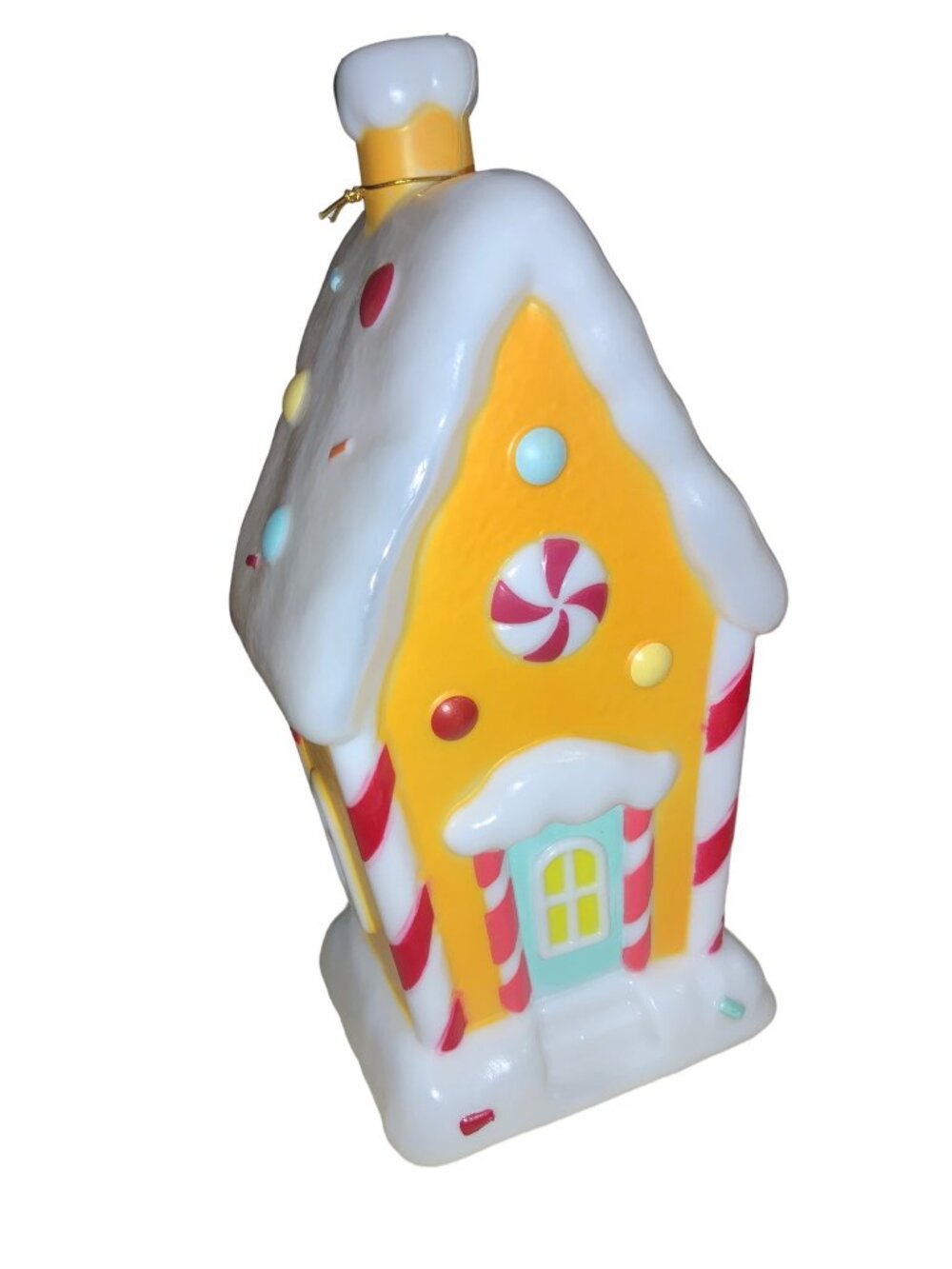Holiday Time Lighted Gingerbread House Table Top Blow Mold Christmas Decor - Picture 4 of 12